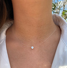 Charger l'image dans la galerie, Collier invisible en argent 925 avec cubic zirconium
