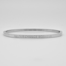 Charger l'image dans la galerie, Bracelet jonc à message en acier