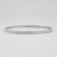 Charger l'image dans la galerie, Bracelet jonc à message en acier