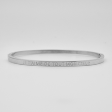 Charger l'image dans la galerie, Bracelet jonc à message en acier