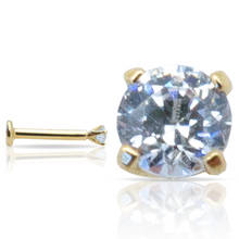 Charger l'image dans la galerie, Labret simple premium zirconia en or 18 KT (750/000)