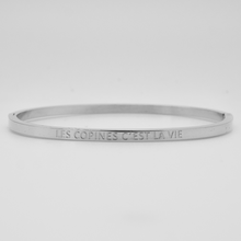 Charger l'image dans la galerie, Bracelet jonc à message en acier