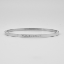 Charger l'image dans la galerie, Bracelet jonc à message en acier