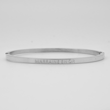 Charger l'image dans la galerie, Bracelet jonc à message en acier