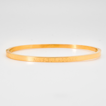 Charger l'image dans la galerie, Bracelet jonc à message en acier doré