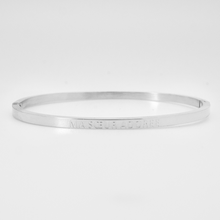 Charger l'image dans la galerie, Bracelet jonc à message en acier