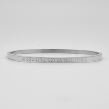 Charger l'image dans la galerie, Bracelet jonc à message en acier