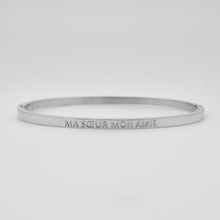 Charger l'image dans la galerie, Bracelet jonc à message en acier