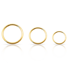 Charger l'image dans la galerie, Piercing anneau nez simple - or 18KT (750/000)