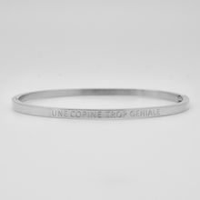 Charger l'image dans la galerie, Bracelet jonc à message en acier