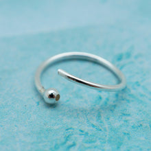 Charger l'image dans la galerie, Piercing anneau nez avec fermoir boule - argent 925