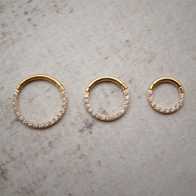 Charger l'image dans la galerie, Clicker MAYA en 1,2mm avec oxyde de zirconium - Acier L316 PVD Gold