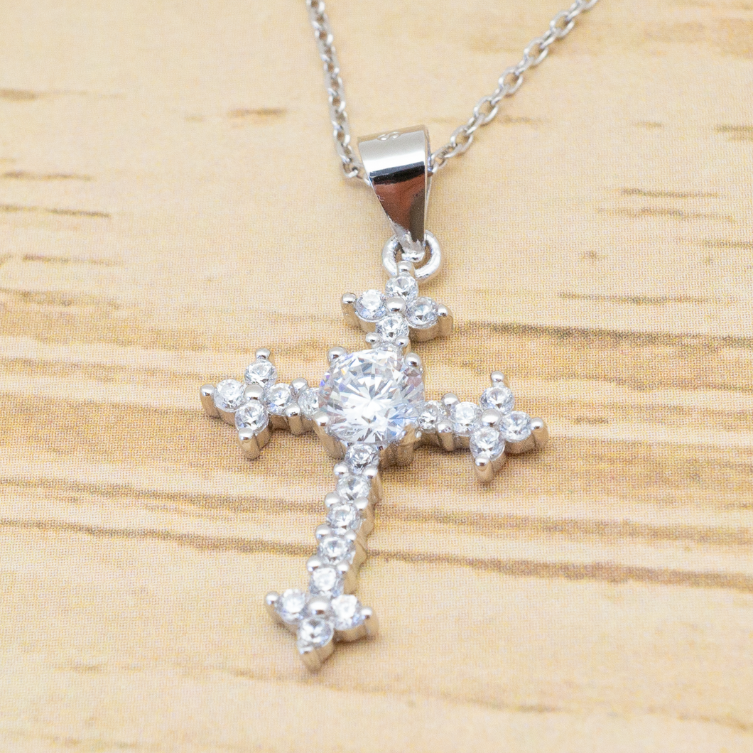 Collier croix en argent 925