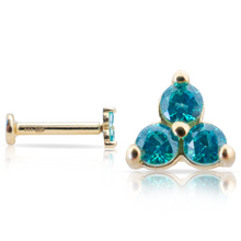 Charger l&#39;image dans la galerie, Labret TRIO en or 18 KT (750/000)
