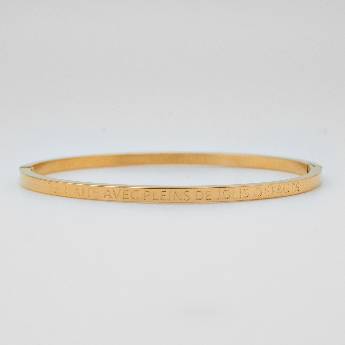 Bracelet Rigide Doré - Métal - État Neuf - Pour Petit Poignet
