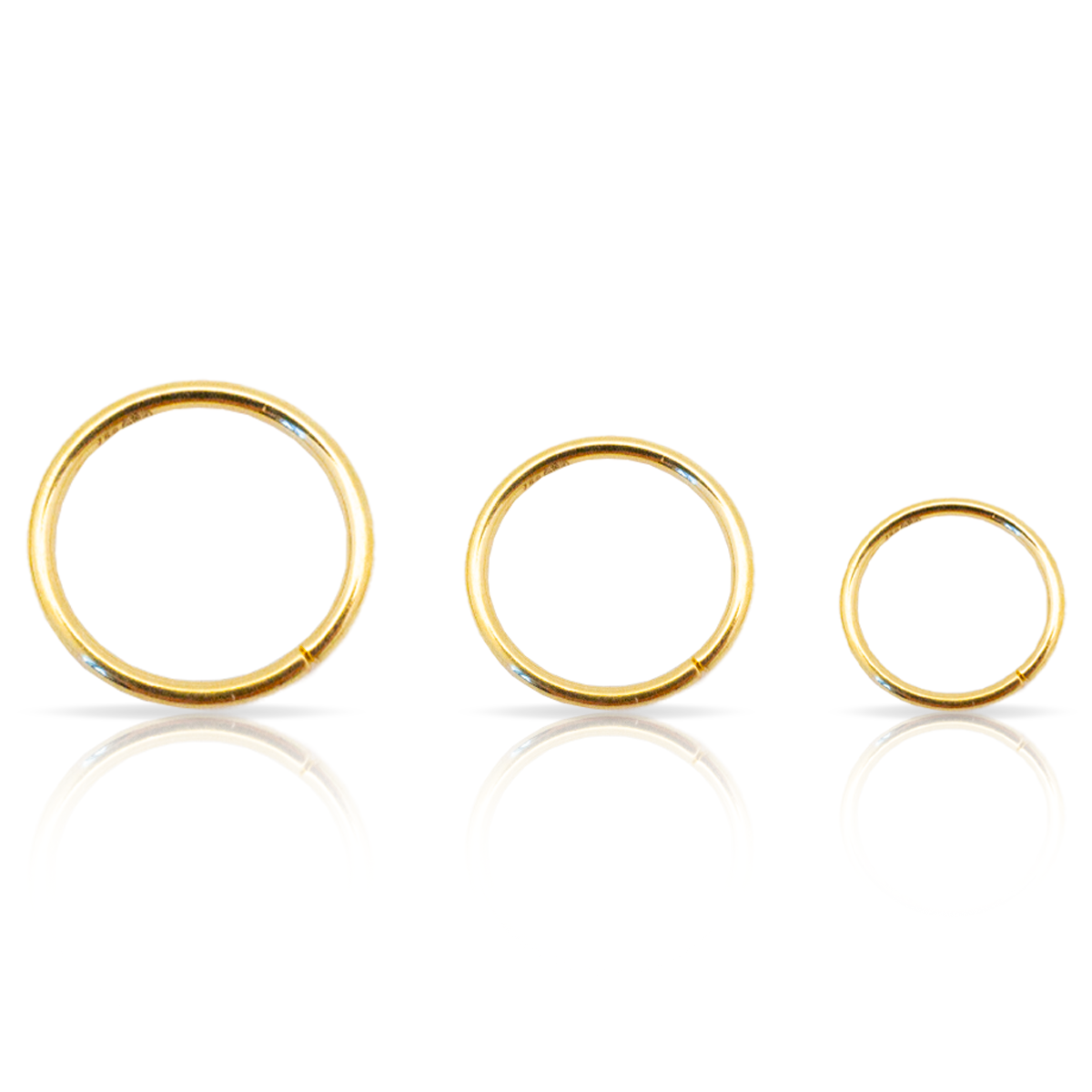 Anneau De Piercing En Or 18K (750 MLS) - Diamètre 11,4mm, Pour Nez Ou Oreille, Marque FMF