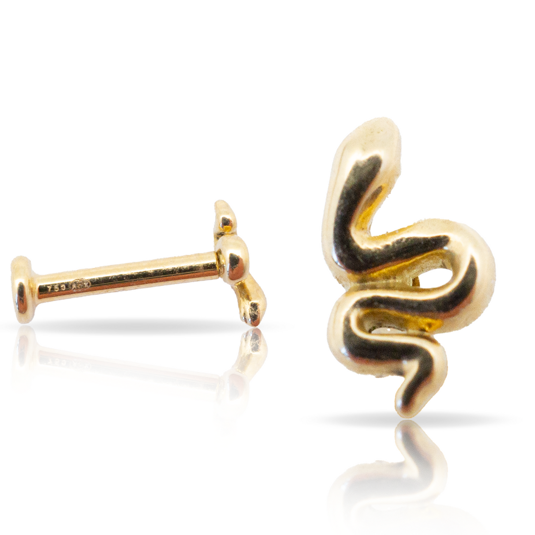 Labret SERPENT en or 18 KT (750/000)